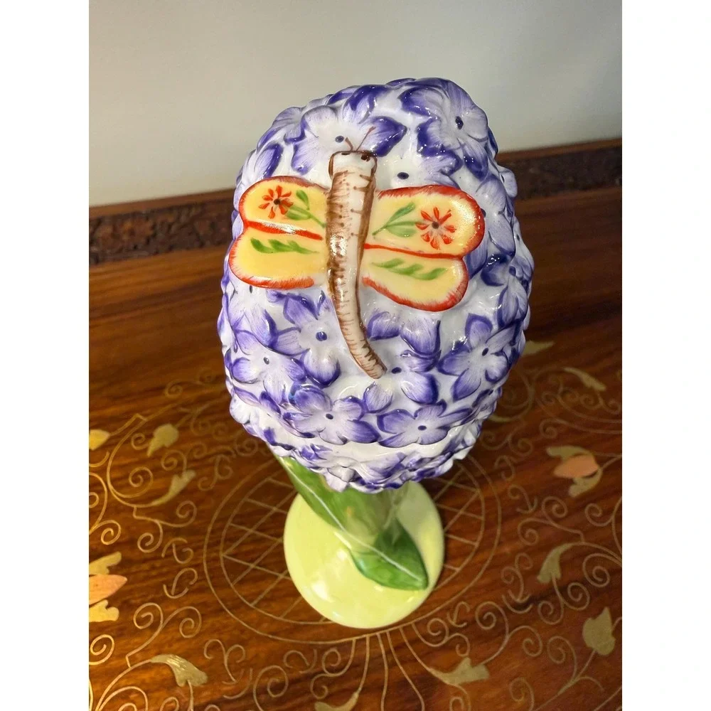 Vintage Villeroy‎ & Boch Floral Fantasy Egg Cup with Lid